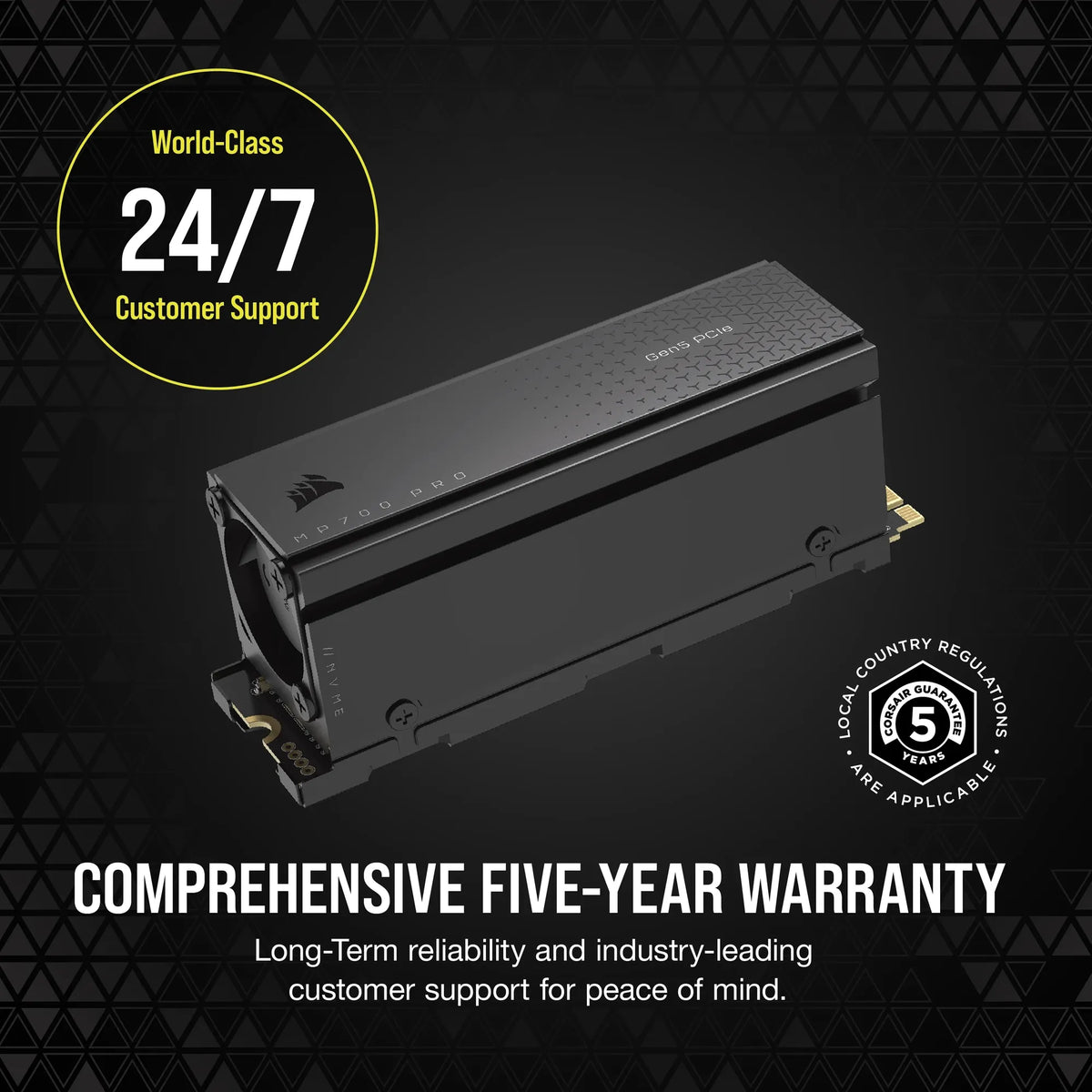 Image 4 for Corsair MP700 PRO 2TB PCIe Gen5 NVMe SSD with Cooler