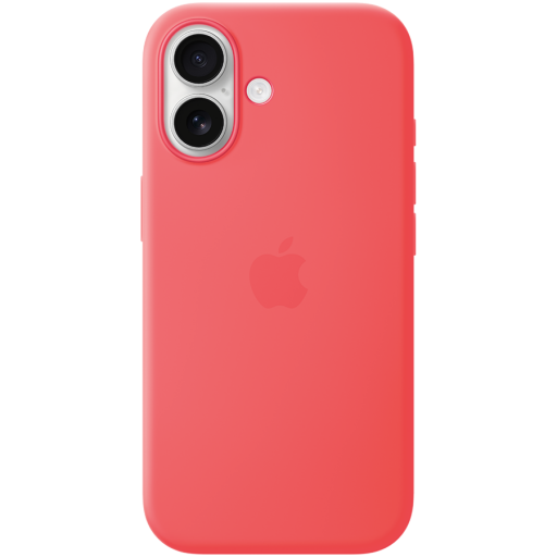 Image 1 for iPhone 17 Silicone Case with MagSafe - Bright Guava,Model A3558
