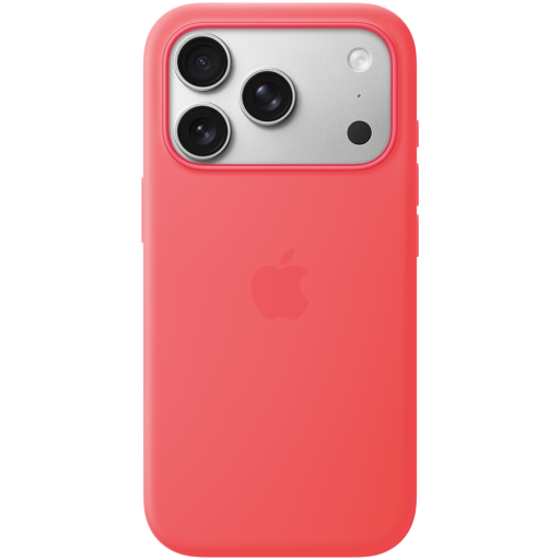 Image 1 for iPhone 17 Pro Silicone Case with MagSafe - Bright Guava,Model A3559