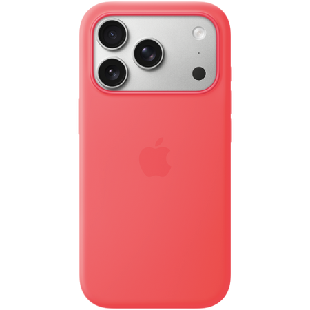 Image 1 for iPhone 17 Pro Silicone Case with MagSafe - Bright Guava,Model A3559