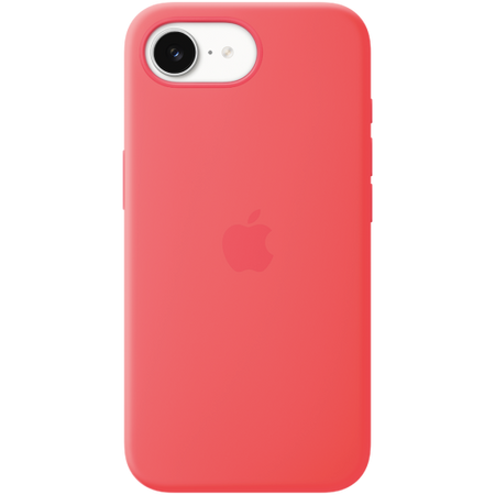 Image 1 for iPhone 17e Silicone Case with MagSafe - Bright Guava,Model A3646