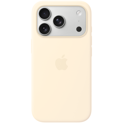 Image 1 for iPhone 17 Pro Silicone Case with MagSafe - Vanilla,Model A3559