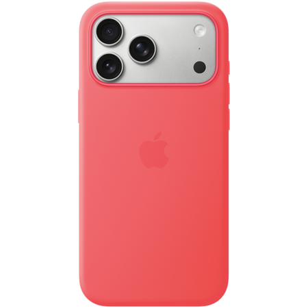 Image 1 for iPhone 17 Pro Max Silicone Case with MagSafe - Bright Guava,Model A3560