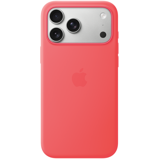 Image 1 for iPhone 17 Pro Max Silicone Case with MagSafe - Bright Guava,Model A3560
