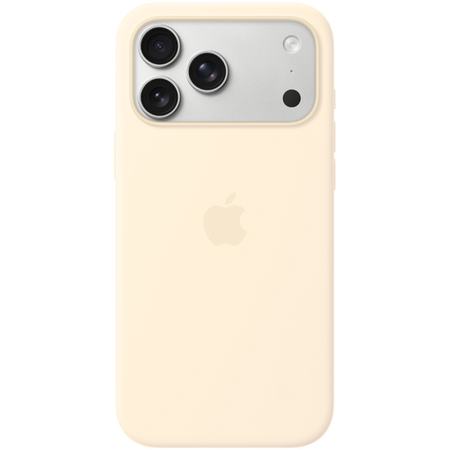 Image 1 for iPhone 17 Pro Max Silicone Case with MagSafe - Vanilla,Model A3560