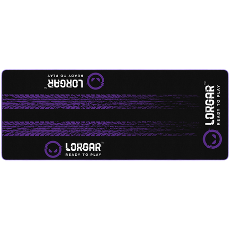 Image 1 for LORGAR RX1FM, Sim Racing Floor Mat Advanced, Stitched edge, 1,700X700X3 mm, Black/purple