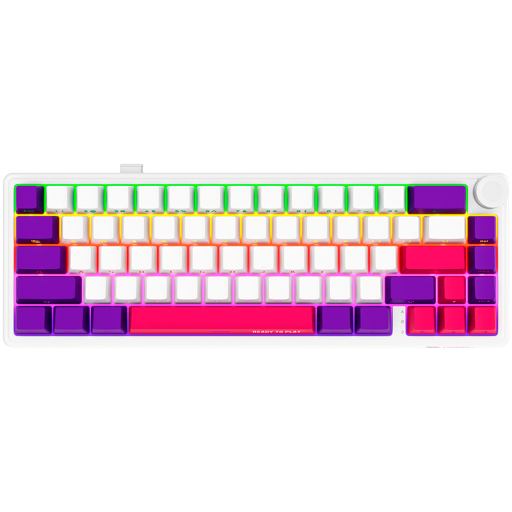 Image 1 for LORGAR KBP70MW, Wireless 65% Mechanical Gaming Keyboard Pro, White, EN layout