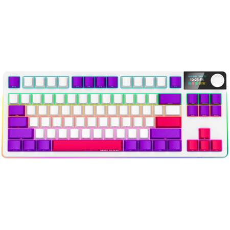 Image 1 for LORGAR KBP70TKLW, Wireless TKL Mechanical Gaming Keyboard Pro, White, EN layout