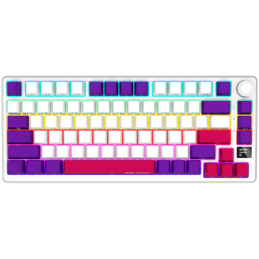 Image 1 for LORGAR KBP7075W, Wireless 75% Mechanical Gaming Keyboard Pro, White, EN layout