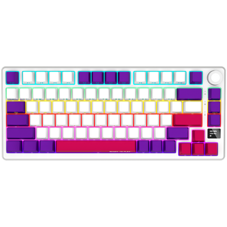 Image 1 for LORGAR KBP7075W, Wireless 75% Mechanical Gaming Keyboard Pro, White, EN layout