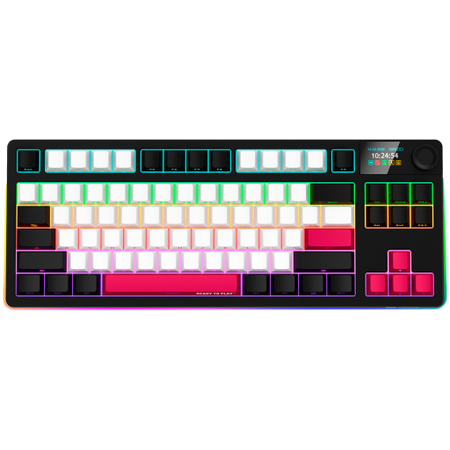 Image 1 for LORGAR KBP70TKLW, Wireless TKL Mechanical Gaming Keyboard Pro, Black/red, EN layout