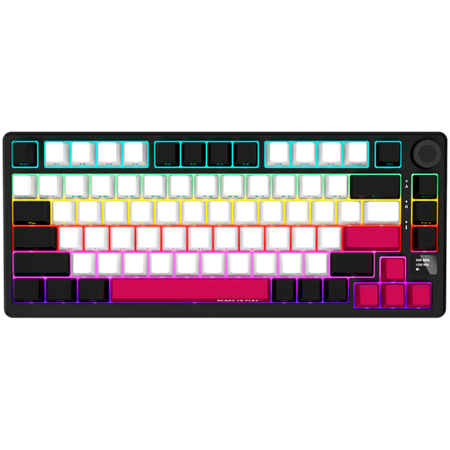 Image 1 for LORGAR KBP7075W, Wireless 75% Mechanical Gaming Keyboard Pro, Black/red, EN layout