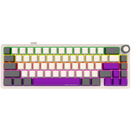 Image 1 for LORGAR KBP70MW, Wireless 65% Mechanical Gaming Keyboard Pro, Beige, EN layout