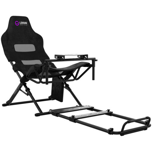 Image 1 for LORGAR FLEX RAF1, Sim Racing Cockpit Advanced, Foldable, 150x72x113 cm-playing, 38x72x126cm-folded, Black