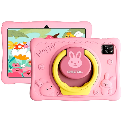 Image 1 for OSCAL KIDO 2 WiFi 10.1-inch HD IPS 800x1280 Quad-core T310 up to 2.0 GHz RAM 4GB ROM 64GB Cam Rear 8MP Front 5MP WiFi5 BT 5.0 Battery 6600mAh Android 16 Bunny Pink