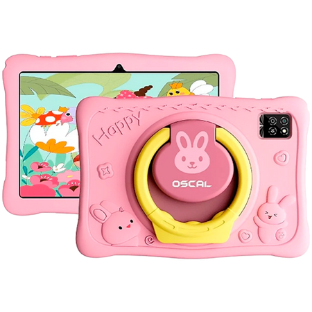 Image 1 for OSCAL KIDO 2 WiFi 10.1-inch HD IPS 800x1280 Quad-core T310 up to 2.0 GHz RAM 4GB ROM 64GB Cam Rear 8MP Front 5MP WiFi5 BT 5.0 Battery 6600mAh Android 16 Bunny Pink