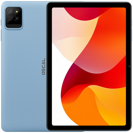 Image 1 for OSCAL Pad 30 WiFi Tablet, 10.1'' HD+ IPS 800*1280 60Hz, Quad-core T310 up to 2.0GHz, 4GB/128GB, Camera: Rear 8MP, Front 5MP, Dual Band WiFi 5, BT5.0, 6600mAh Battery, Android 15,Blue