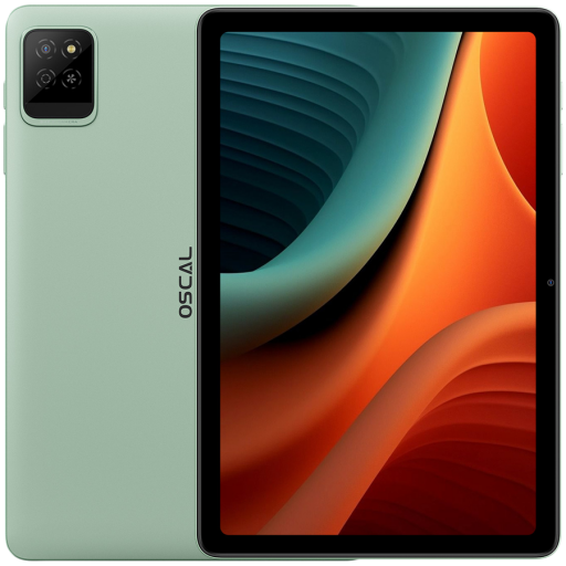 Image 1 for OSCAL PAD 30 WiFi 10.1-inch HD IPS 800x1280 Quad-core T310 up to 2.0 GHz RAM 4GB ROM 128GB Cam Rear 8MP Front 5MP WiFi5 BT 5.0 Battery 6600mAh Android 15 Hazel Green