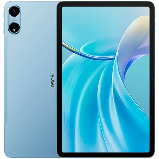 Image 1 for OSCAL Pad 100 LTE Tablet, 12'' 2K FHD+IPS 1200*2000 120Hz incell, Octa-core T615 up to 1.8 GHz, 6GB/256GB,Camera: Front 8MP+Rear 16MP,Wi-Fi 5,BT5.0, 9000mAh Battery, Android 15, Blue