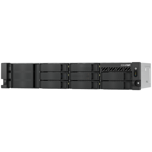 Image 1 for QNAP 8-bay short depth rackmount NAS, Intel Atom C5125 8C 2.8GHz, 8GB RAM,2 x 2.5GbE, 2 x M.2 2280, 2 x PCIe Gen3 x4, 4 x USB 3.2 Gen1 ports (5Gbps), 2 x 300W redundant PSU