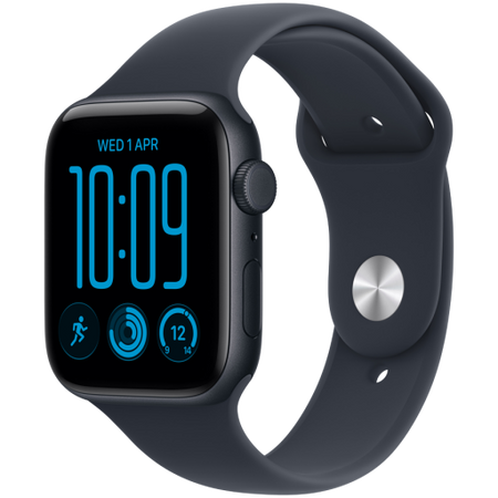 Image 1 for Apple Watch SE 3 GPS + Cellular 40mm Midnight Aluminium Case with Navy Blue Sport Band - M/L, Model A3326