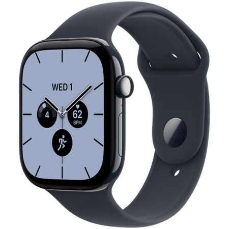 Image 1 for Apple Watch Series 12 GPS + Cellular 46mm Night Blue Ceramic Case with Navy Blue Sport Band - M/L, Model A3587