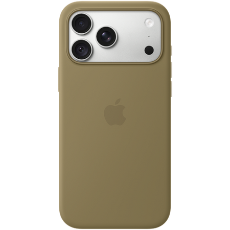 Image 1 for iPhone 18 Pro Max Silicone Case with MagSafe - Olive, Model A3702