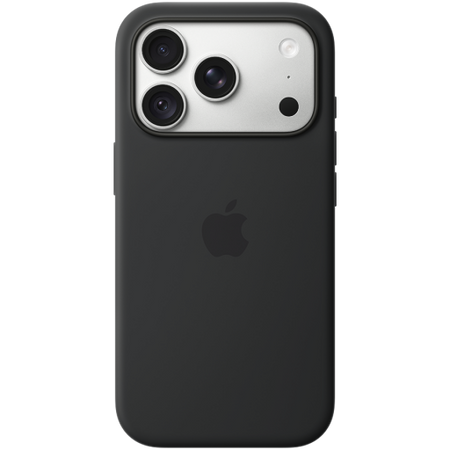 Image 1 for iPhone 18 Pro Silicone Case with MagSafe - Black, Model A3701