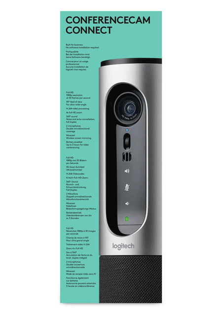 Image 8 for 960-001034 - Logitech VC Conference Camera Connect AIO Video collaboration USB and BT speakerphone no HDMI  full HD 1080p