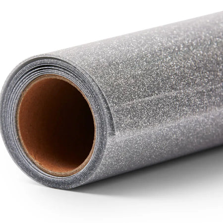 Image 7 for Cricut Glitter Iron On Silver 30.5x152cm