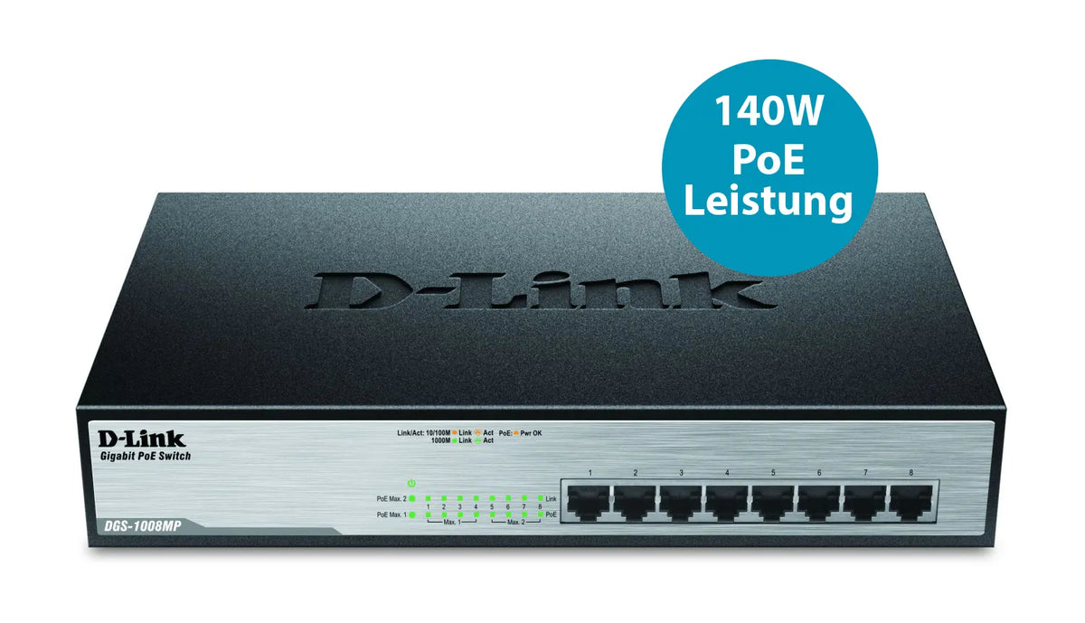 Image 3 for D-Link 8-Port Gigabit PoE Switch