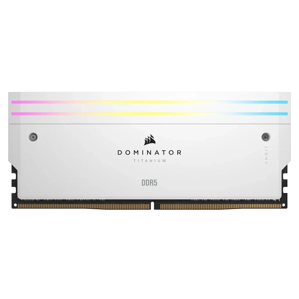 Image 1 for Corsair Dominator Titanium 48GB DDR5 7200MHz White Memory Kit
