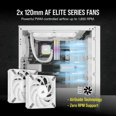 Image 2 for Corsair iCUE H100i ELITE RGB 240mm CPU Cooler
