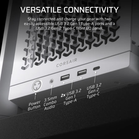 Image 3 for Corsair FRAME 4000D White Mid-Tower PC Case