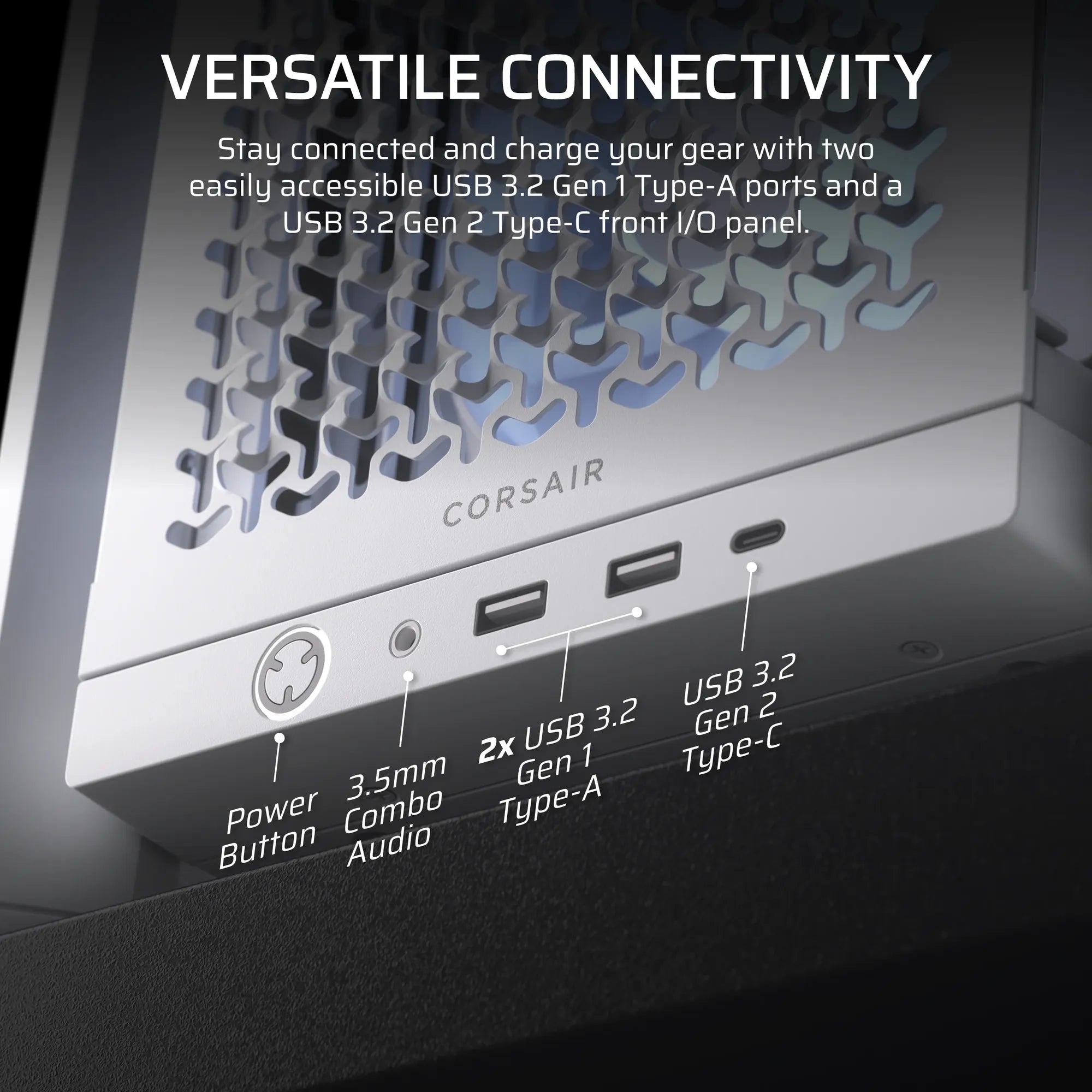 Image 1 for Corsair FRAME 4000D RS ARGB White Mid-Tower PC Case