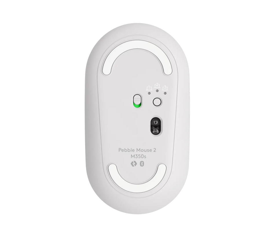 Image 2 for Logitech Pebble Mouse 2 M350s Wireless Bluetooth Mouse - Tonal White