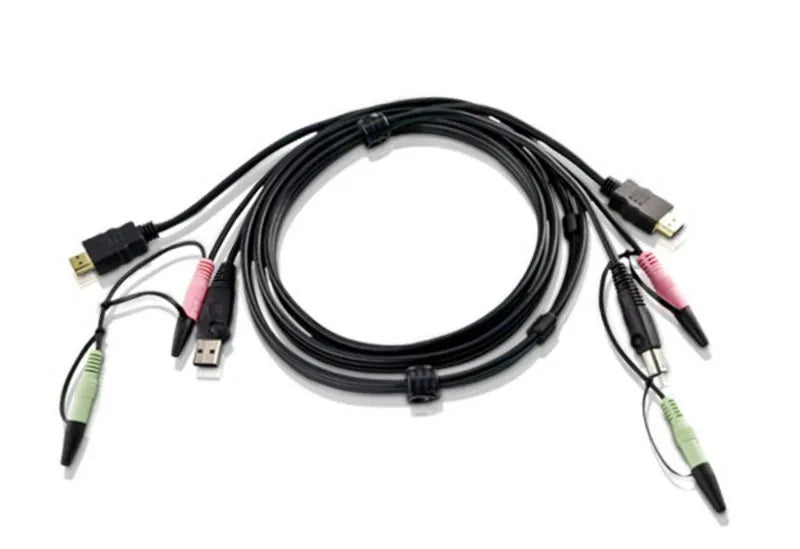 Image 1 for ATEN 1.8m USB HDMI to DVI-D KVM Cable with Audio