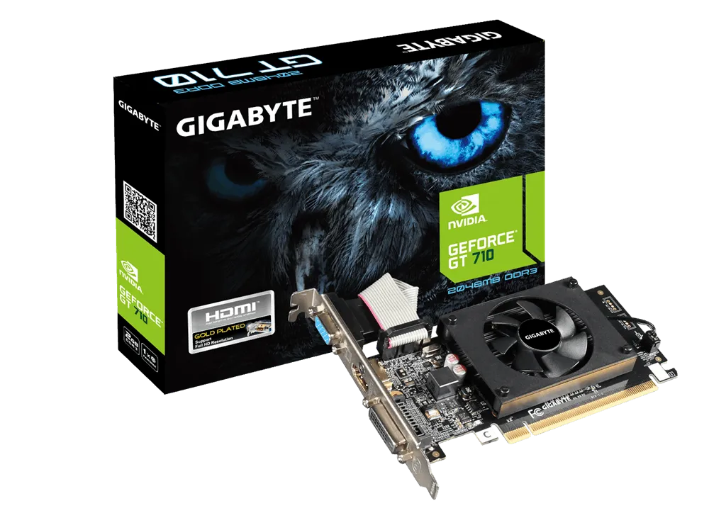 Image 1 for GIGABYTE GeForce GT 710 2GB GDDR3 Graphics Card