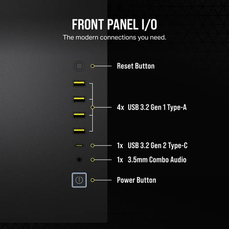 Image 4 for Corsair 6500D Airflow Black Tempered Glass Mid-Tower Case