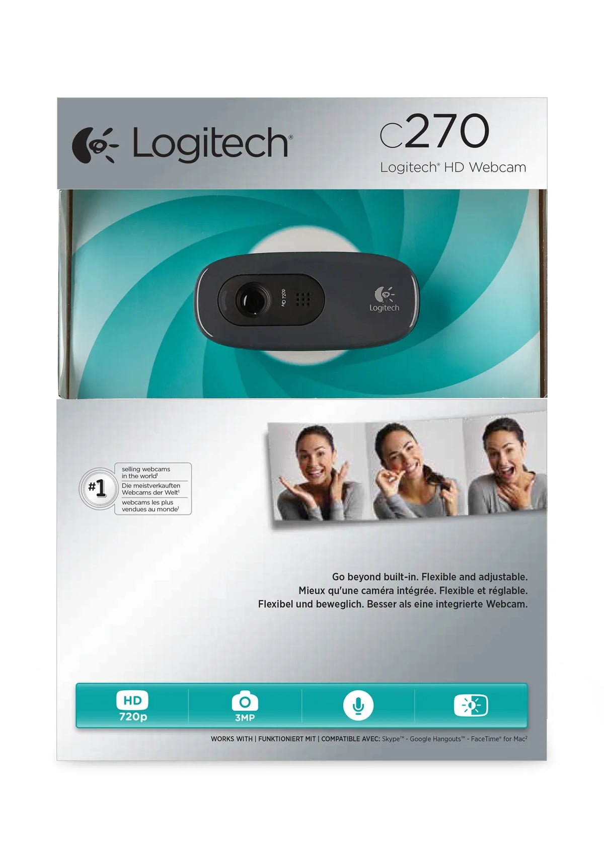 Image 9 for Logitech C270 HD Webcam with Built-in Mic