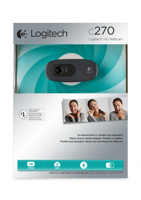 Image 9 for Logitech C270 HD Webcam with Built-in Mic