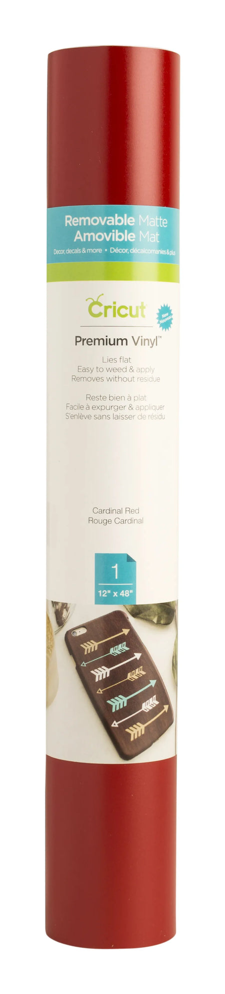 Image 1 for Cricut Premium Vinyl Removable in Cardinal Red