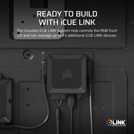 Image 3 for iCUE LINK 9000D AIRFLOW Tempered Glass Super-Tower
