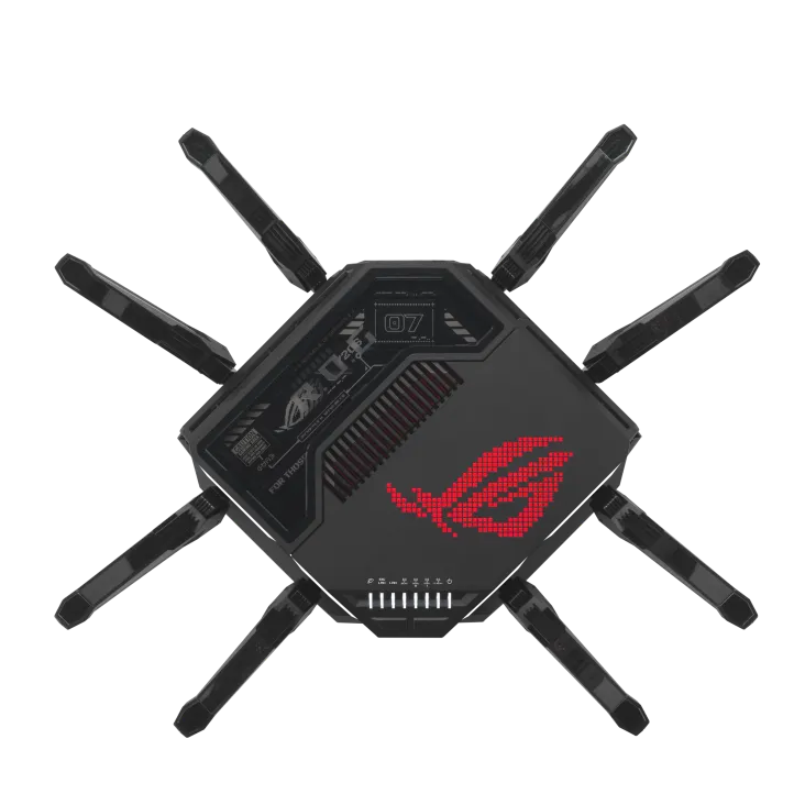 Image 4 for ASUS ROUTER/Gaming/WiFi7/1032+2882+5764Mbps/2.4GHz3x3/5GHz2x2/6GHz2x2/1xWAN(10G)/1xWAN(2.5G)/3xLAN/1xUSB/AiMesh/AiProtection/VPN