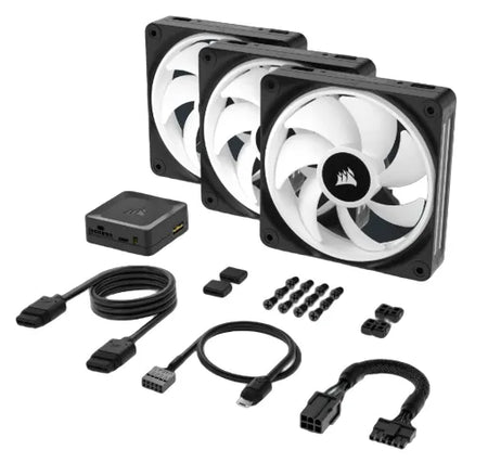 Image 1 for Corsair iCUE LINK QX120 RGB 120mm PWM Fans Starter Kit