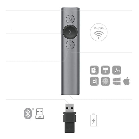 Image 8 for Logitech Spotlight Presentation Remote - Slate Grey (910-004861)
