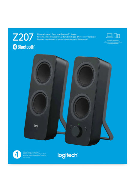Image 5 for Logitech Z207 Bluetooth Computer Speakers - Wireless Stereo Sound, 5W RMS