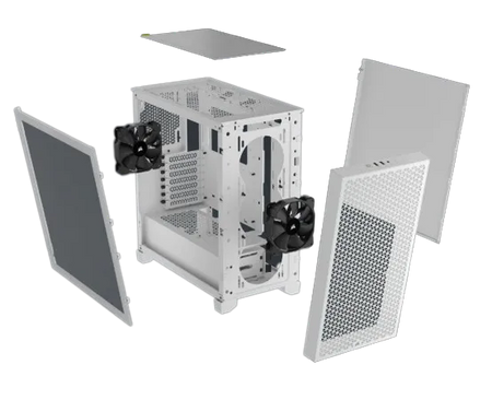 Image 3 for Corsair 3000D Airflow White Mid-Tower PC Case