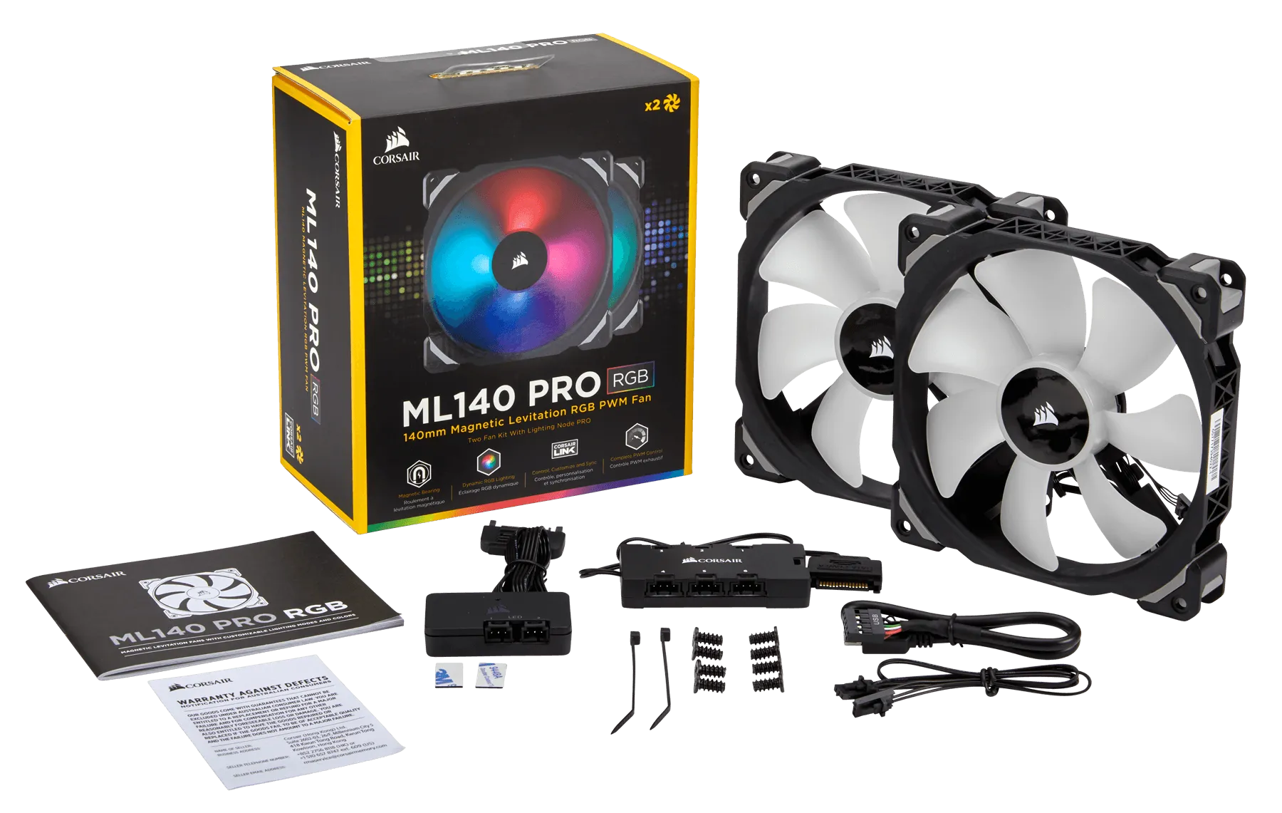 Image 5 for Corsair ML140 PRO RGB 140mm PWM Fan Dual Pack