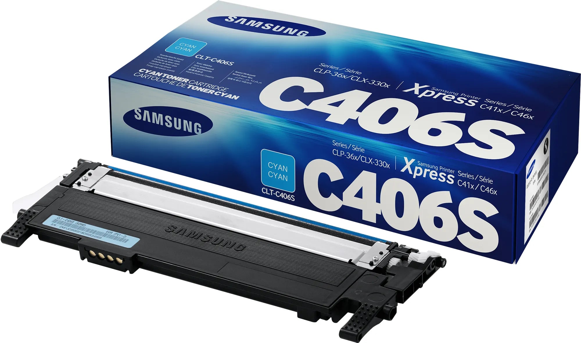 Image 2 for Samsung CLT-C406S Cyan Toner Cartridge